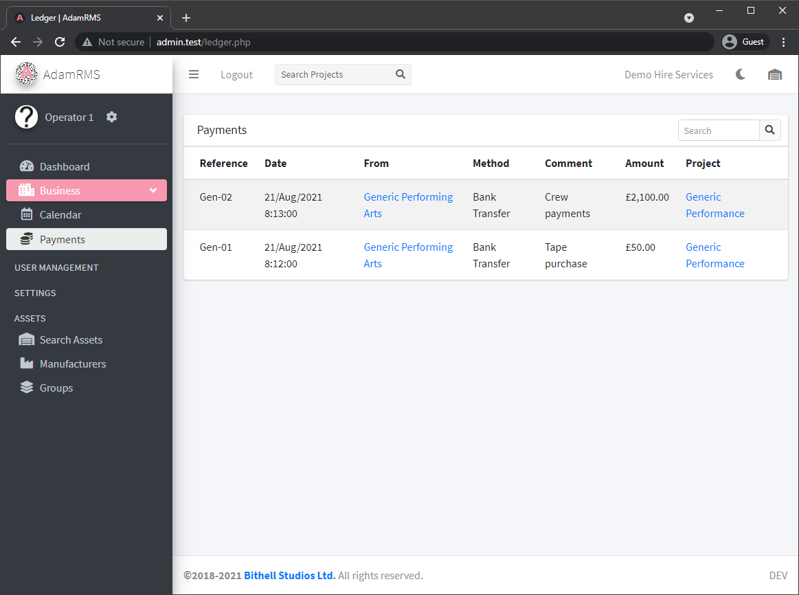 Business Ledger Business Ledger